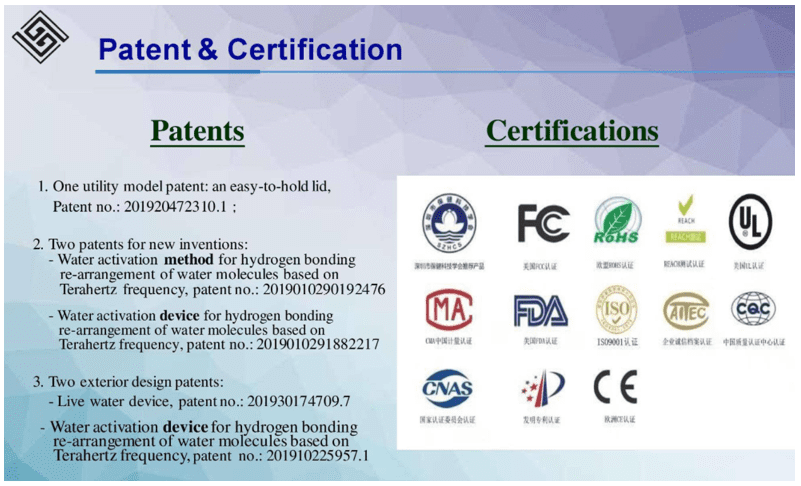 terahertz water certification